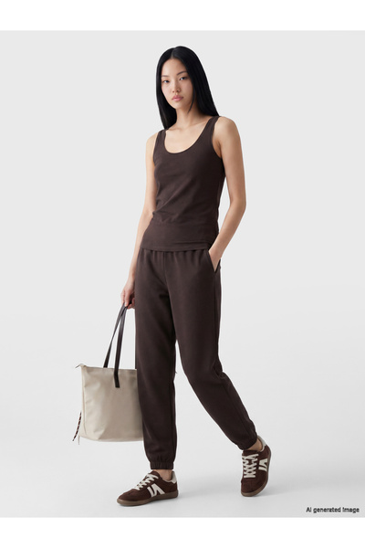 LC Waikiki Pantaloni de pijama jogger de damă cu talie elastică