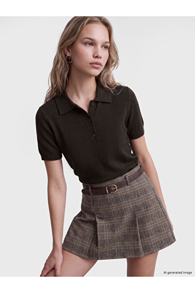 LC Waikiki Pulover tricotat de damă cu guler polo