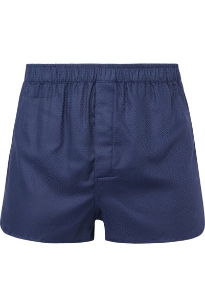 Derek Rose Lombard 6 Navy Blue Boxer Shorts