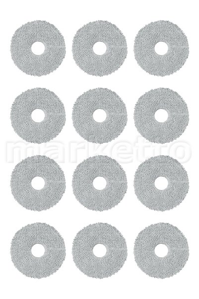 Marketto Dreame Compatible S30 Pro Ultra Robot Vacuum Cleaner 12 Pcs Mop Cloth