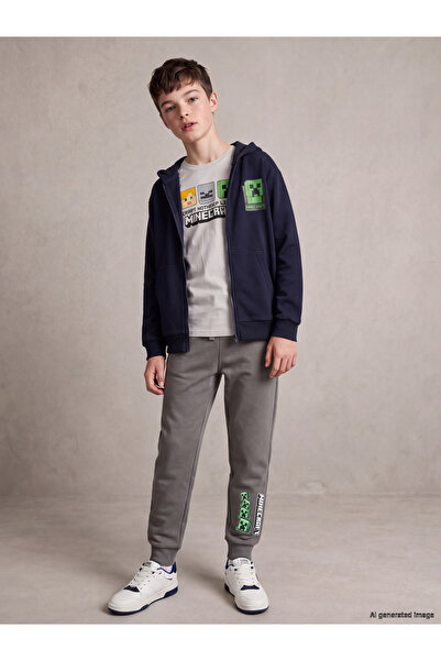 LC Waikiki Minecraft Printed Boys' Jogger Sweatpants