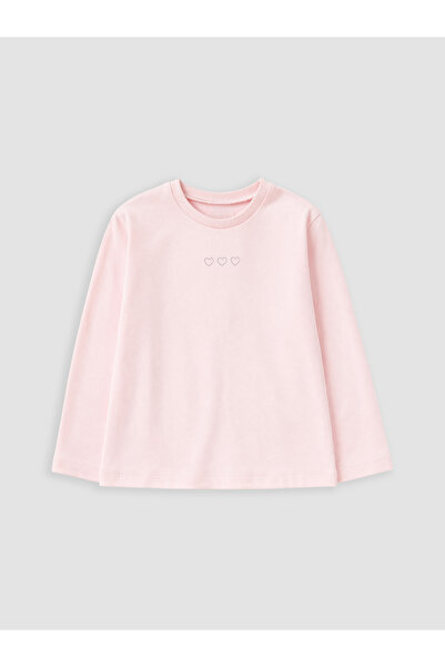 LC Waikiki Tricou de fete cu guler rotund și broderie