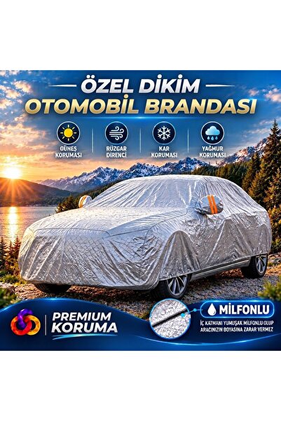MERCEDES-BENZ E250 CDI Uyumlu Oto Brandası Çift Katlı Milfonlu Araç Örtüsü A313