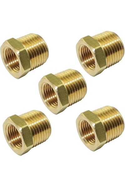 Generic محول تقليل مقاس أنابيب النحاس، 1/2 بوصة NPT ذكر × 3/8 بوصة NPT أنثى، ...