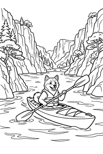 Disney AVENTURILE CĂȚELULUI SHIBA INU CARTE DE COLORAT A4 100 ILUSTRATE