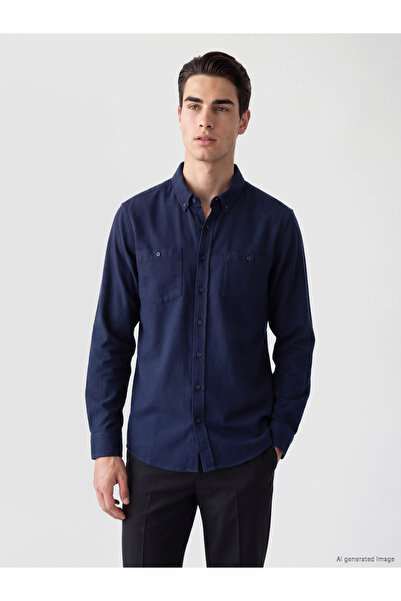 LC Waikiki Regular Fit Gabardine Men's Shirt