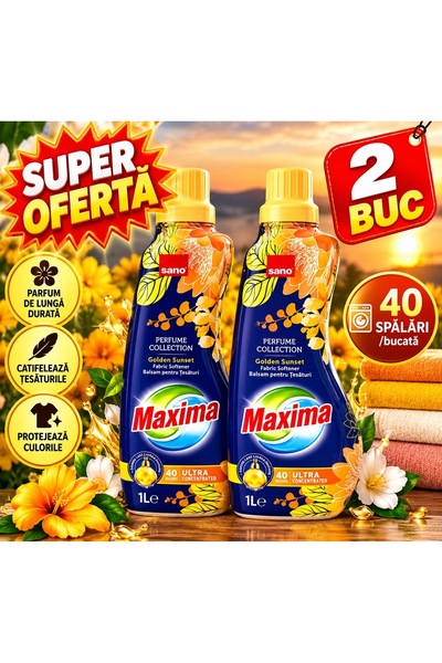 Sano Σετ 2 τεμαχίων Maxima Perfume Collection Golden Sunset – Εξαιρετικά συμπ...