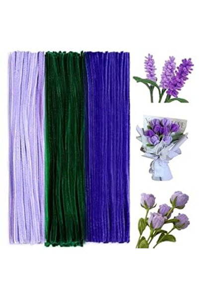 GENERAL 300 Pcs Thick Pipe Cleaners Crafts Supplies 7 Assortment Pastel Macar...