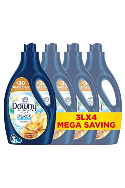 downy Vanilla & Musk Fabric Softener Concentrate 3 L, Pack of 4