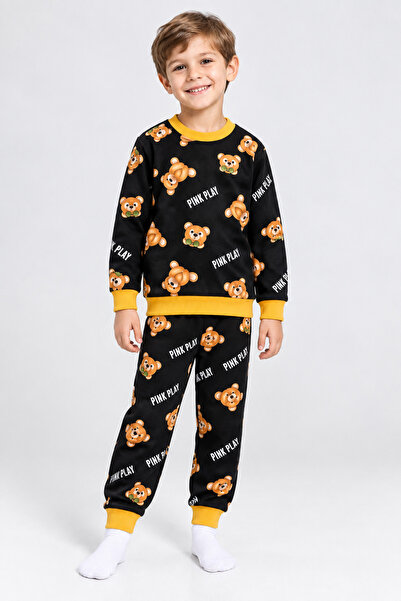 mb kids Teddy Bear Pattern Children's Pajama Set 3-6 Years