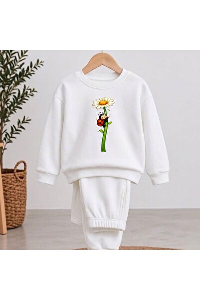 playwear Team Sweatshirt Daisyuğurprinted Girls' Boys' Crew Neck Sweatshirt