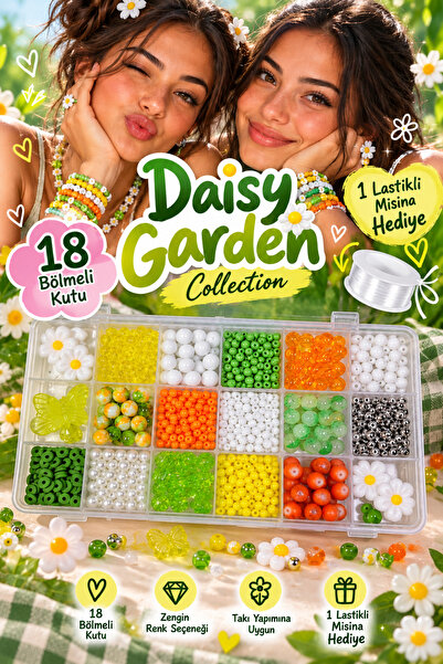By MO Accessories Kolekcija Daisy Garden – Set za pravljenje nakita sa 18 odj...