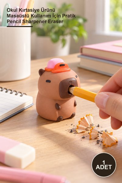 Yenilig 1 Piece Pencil Sharpener and Eraser – Practical Pencil Sharpener Eras...