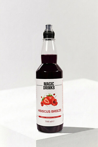 Hibiscus Breeze Hibiscus Çiçeği ve Çilek Aromalı Konsantre İçecek 700 ml | Glikoz Şurubu ve Yapay Tatlandırıcı İçermez