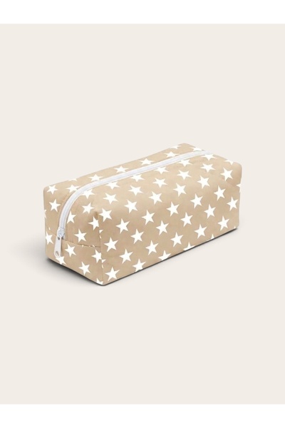 İLMEK&YSR Beige Patterned Quilted Hair Straightener Bag Tongs Bag Heat Tools ...
