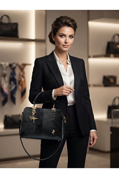 Miami Polo Club Very Stylish 7-Compartment Hand and Shoulder Bag with Star Ch...