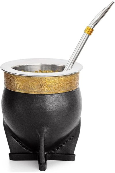 CUOPRU 304 Stainless Steel Argentina Yerba Mate Cup With Straw Tea Gourd Mug ...