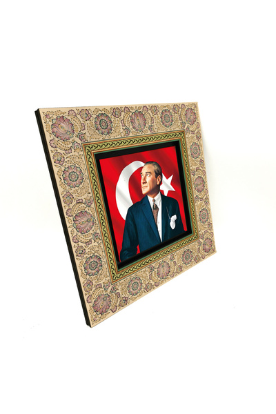 Sadrazam Tablou decorativ din MDF 20x20 cu imprimeu Ataturk KRT-99