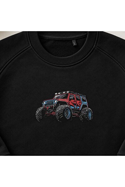 KEYFHOME Φούτερ Unisex με κεντημένο γιακά ποδηλάτου Canavar Truck 4x4 εκτός δ...