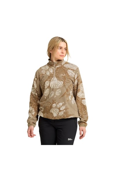 Jack Wolfskin Paw Era 100 Print Yarım Fermuarlı Kadın Polar Üst