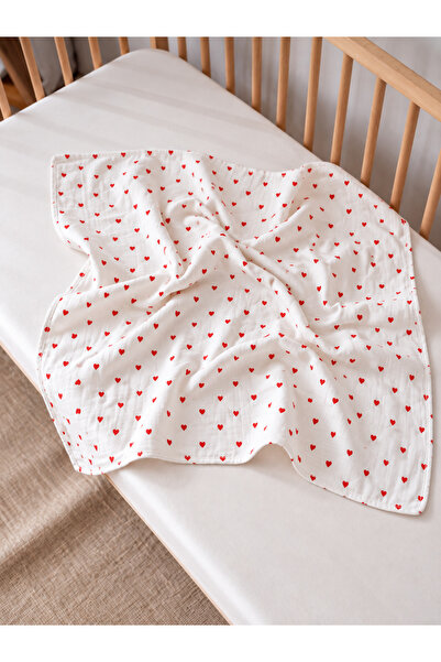 FURYATEX 100% Cotton Muslin Baby Blanket 70X80 cm – Breathable Soft Multi-Pur...