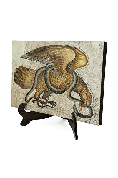 Sadrazam Grand Palace Mosaic Museum, Eagle and Snake Printed Wooden Tabletop ...