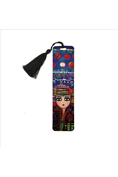 Sadrazam Turkish Girl Printed Bookmark 5X19 Bookmark-114