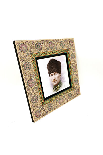 Sadrazam Tablou decorativ din MDF 20x20 cu imprimeu Ataturk KRT-103