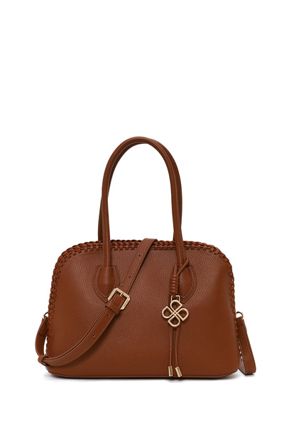 Derimod Women's Brown Long Strap Classic Shoulder Bag Wb150026Sf