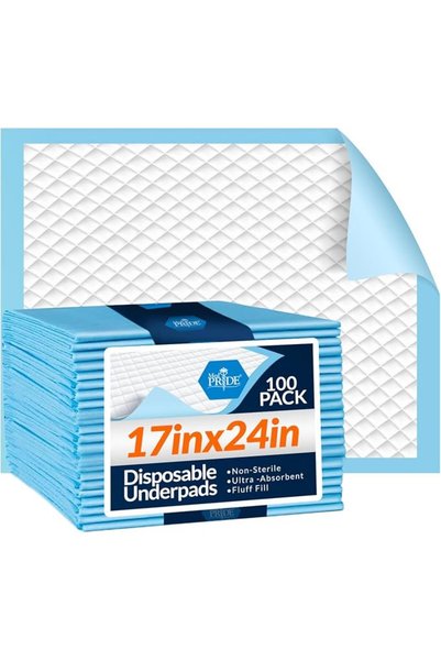 MEDARENERJİ فوط صحية للاستخدام مرة واحدة من ميد برايد مقاس 17 × 24 بوصة (100 ...