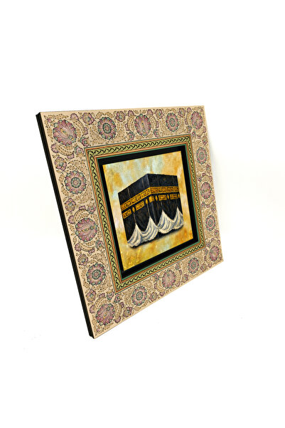 Sadrazam Pictură cu ilustrație a Kaaba, imprimată pe MDF 20x20, 1G-Kabe6