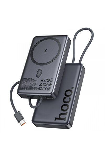 Hoco Baterie Externa Wireless Q44, 10000mAh, 20W, PD + FQI, 1 x QI - 2 x USB-...
