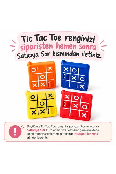 Eilo Tic Tac Toe Xox Strategy Game Keychain 1 Piece - the Desired Color Is Sent