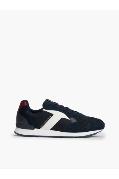 Tommy Hilfiger Erkek Karma Dokulu File Panelli Eva Tabanlı Lacivert Sneaker