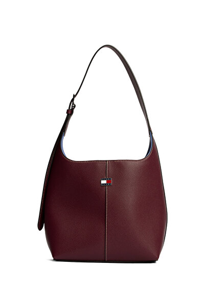 Tommy Hilfiger Omuz Çan, Standart, Bordo