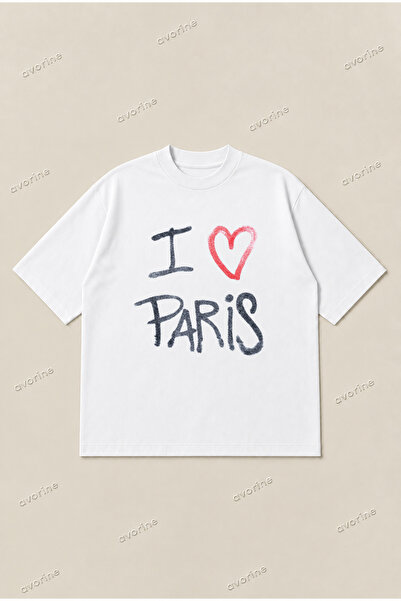 Moon Dancer Gallery Dept I Love Paris Μπλουζάκι με στάμπα, υπερμεγέθη, unisex...