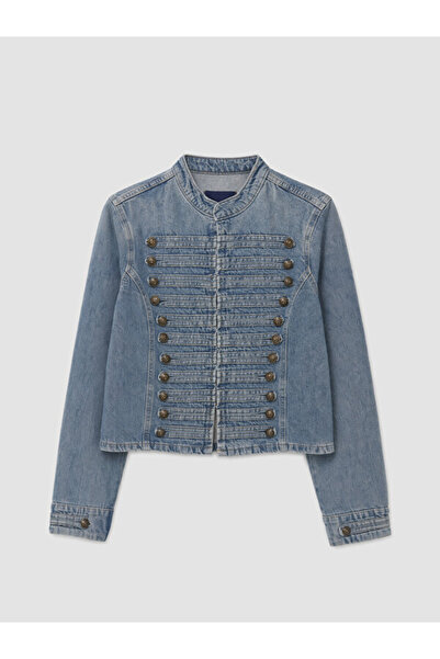 LC Waikiki Esvab • Modern & Distinctive Women's Jean Jacket with Decorative B...