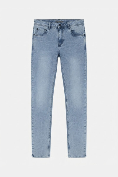 AUXOM Men's Jeans - Sky Blue