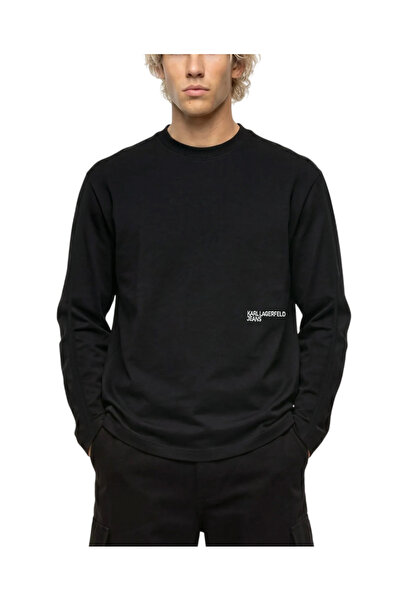 Karl Lagerfeld Ανδρικό Μακρυμάνικο T-shirt Μαύρο Jeans B4M17036-999 Black