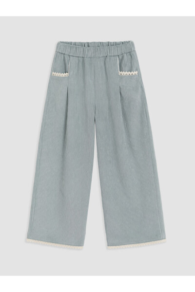 LC Waikiki Esvab • Modern & Distinctive Wide-Leg Girls' Velvet Trousers