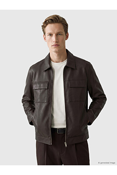 LC Waikiki I Standart Fit Men's Leather Look Coat from Freezen Store