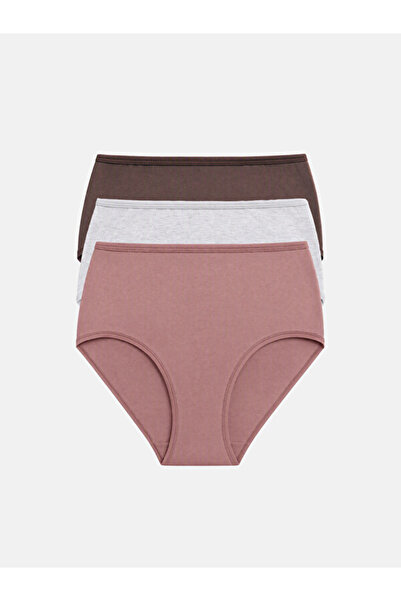 LC Waikiki Esvab • Modern & Distinctive High Waist Plain Panties 3-Pack