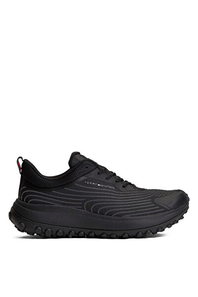 Tommy Hilfiger Siyah Erkek Sneaker THE CANYON X M KNIT RUNNER