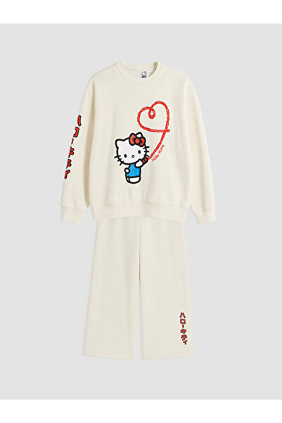 LC Waikiki I Hello Kitty Printed Thick Tracksuit Set for Girls from Freezen S...