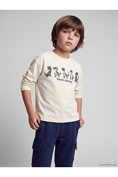 LC Waikiki Esvab • Modern & Distinctive Dinosaur Printed Boys' T-Shirt