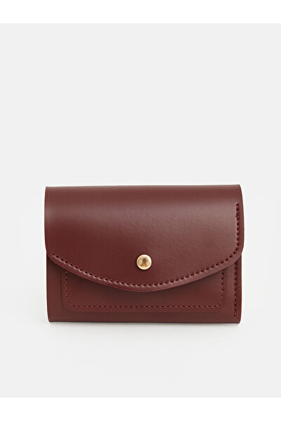 LC Waikiki Lcw Accessories Claret Red Women's Wallet with Nevavm Difference