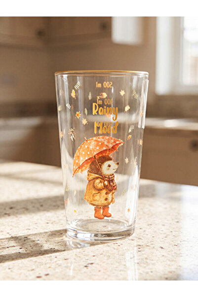 LC Waikiki Esvab • Modern & Distinctive Hedgehog Printed Glass Cup 550 ml