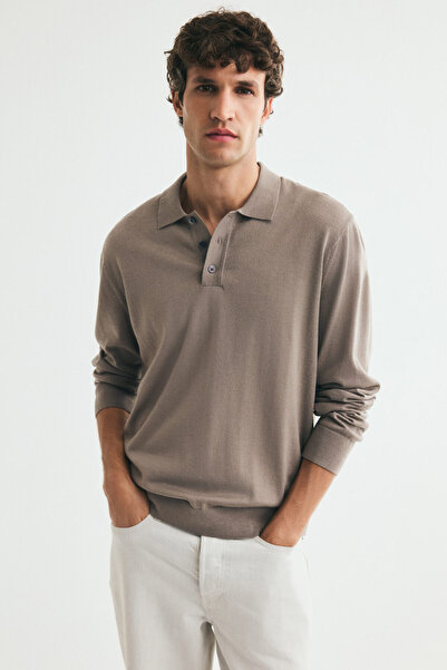 H&M Merinos Yünlü Polo Üst Regular Fit
