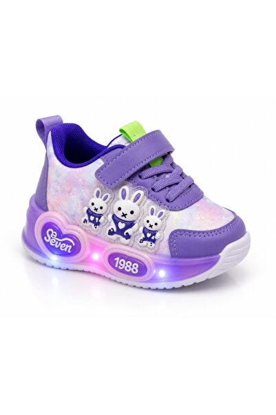 HANNA Pantofi sport cu luminite, Model Iepurasi Dragalasi, Piele ecologica, F...