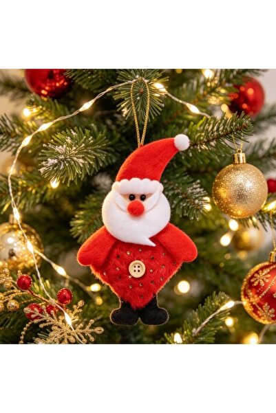 Kmt Style Decorative Christmas ornament, Santa Claus figurine made of felt an...